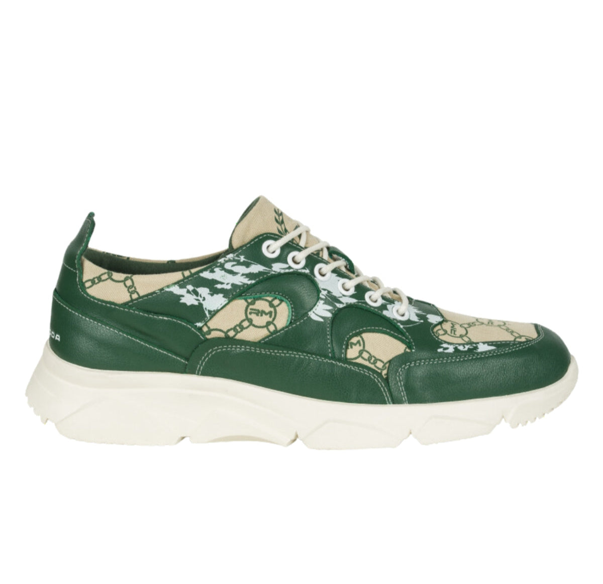 Rossimoda Sneaker Corridore Low Fluire Forest Green-Beige